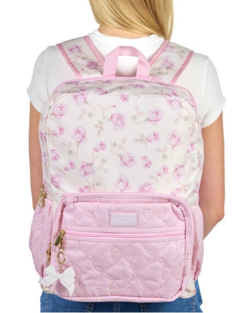 Loveshackfancy x Target backpack -Ribbon Rosa NWT🌸